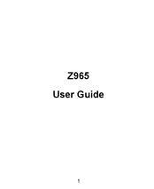 Zte Z965 User Manual