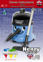 Numatic Henry HWD 370 Owner's Instructions Manual