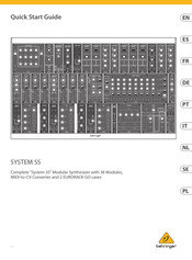 Behringer SYSTEM 55 Quick Start Manual