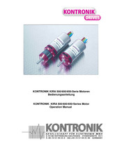 KONTRONIK KIRA 500 Series Operation Manual