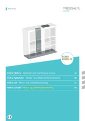 Pressalit Care Indivo RK2924-30 Operation And Maintenance Manual