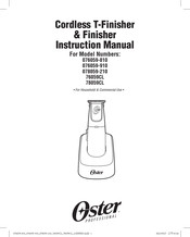 Oster Cordless Finisher Instruction Manual
