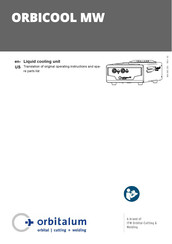 ITW Orbitalum ORBICOOL MW Translation Of Original Operating Instructions