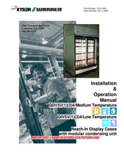 Kysor/Warren QIV5V14 Installation & Operation Manual