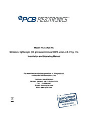 PCB Piezotronics HT352A25/NC Installation And Operating Manual