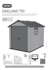 Keter DuoTech Oakland 759 User Manual