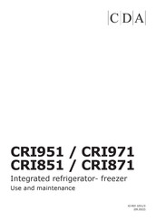 CDA CRI851 Use And Maintenance