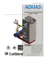 Lochinvar AQUAS AP 285 Installation & Operation Manual
