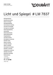DURAVIT LM 7837 Mounting Instructions