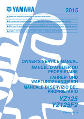 Yamaha YZ125 2015 Owner's Service Manual