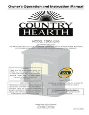 Country Hearth 2500L Owner's Operation And Instruction Manual