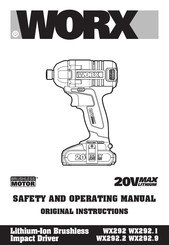 Worx WX292.1 Safety And Operating Manual Original Instructions