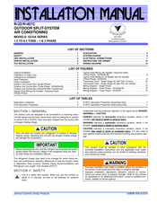 Johnson Controls GCGA Series Instruction Manual