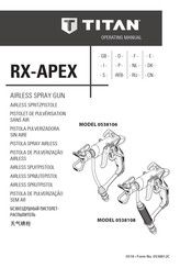 Titan RX-APEX 0538108 Operating Manual