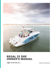 Regal 33 REGAL 33 SAV 2018 Owner's Manual