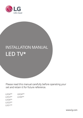 LG UX34 Series Instruction Manual