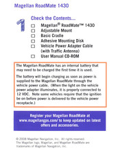 Magellan RoadMate 1430 - Automotive GPS Receiver User Manual