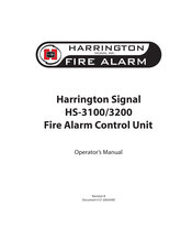 Harrington Signal HS-3200 Operator's Manual