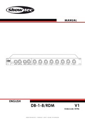 SHOWTEC DB-1-8/RDM V1 Manual