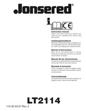 Jonsered LT2114 Instruction Manual