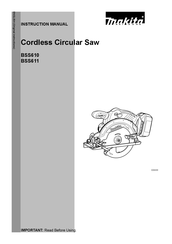 Makita BSS610 Instruction Manual