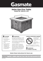 Gasmate GM142-110 Quick Start Manual