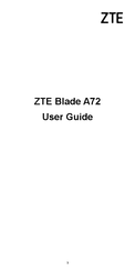 Zte Blade A72 User Manual