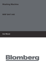 Blomberg WNF 8447 A40 User Manual