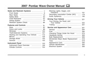 Chevrolet Pontiac Wave 2007 Owner's Manual