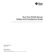 Sun Microsystems Sun Fire X4440 Safety And Compliance Manual