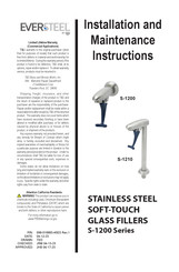 T&S EVERSTEEL S-1200 Series Installation And Maintenance Instructions Manual