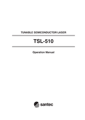 Santec TSL-510 Operation Manual