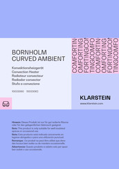 Klarstein BORNHOLM CURVED AMBIENT Manual