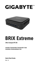 Gigabyte BRIX Extreme Quick Start Manual