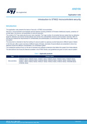 ST STM32L0 Series Application Note