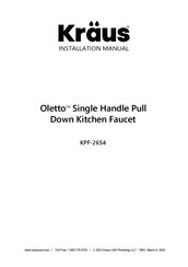 Kraus Oletto KPF-2654BG Installation Manual