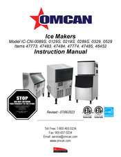 Omcan IC-CN-0089S Instruction Manual