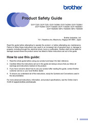 Brother DCP-T225 Product Safety Manual