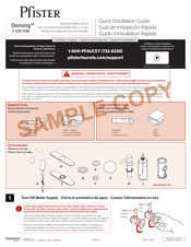 Spectrum Pfister Deming F-529-7DM Quick Installation Manual