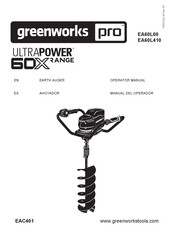 GreenWorks Pro ULTRA POWER EA60L410 Operator's Manual