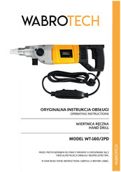 WABROTECH WT-160/2PD Operating Instructions Manual