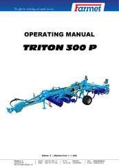 Farmet TRITON 300 P Operating Manual