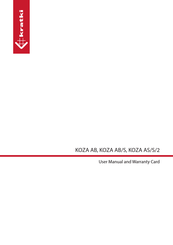 Kratki KOZA/AB/S/N/GLASS User Manual And Warranty Card