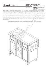 Powell 535-477 Assembly Instructions Manual