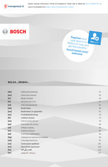 Bosch BGBS4HYG1 Instruction Manual