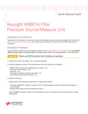Keysight M9601A Quick Start-Up