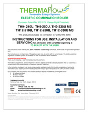 Thermaflow TH9- 210U Instructions For Use Installation And Servicing