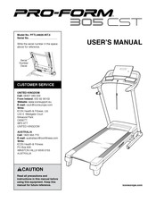 Icon PRO-FORM 305 CST User Manual