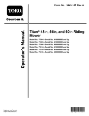 Toro Titan 75306 Operator's Manual