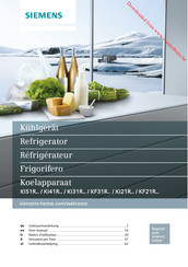 Siemens KF21R Series User Manual